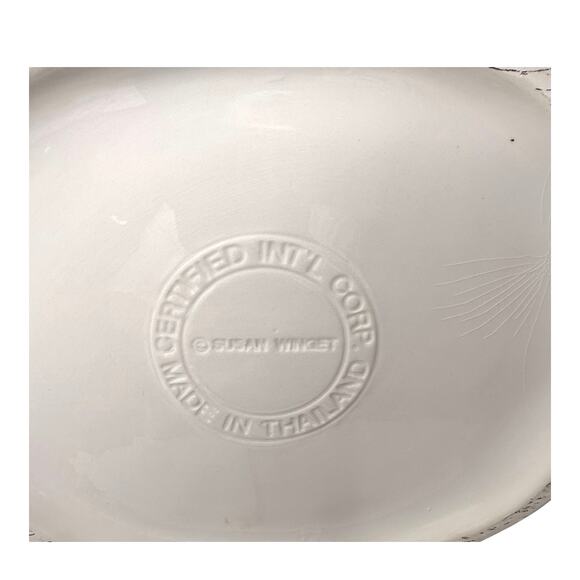 VTG Watermelon Slice COOKIE JAR Canister Container Susan Winget Certified Intern - Picture 6 of 11